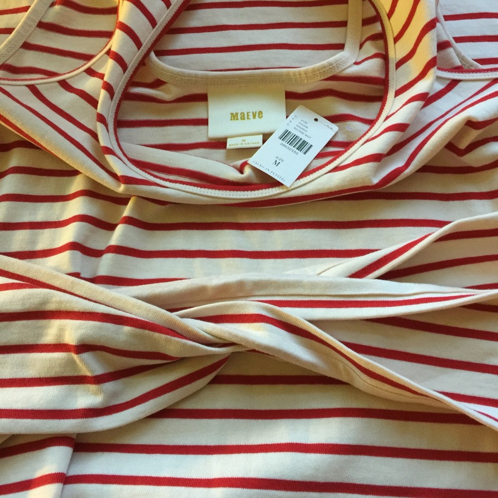 Anthropologie Striped Tank Dress new size M - Picture 7 of 7